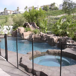 Rock Pool With Safety Fencing